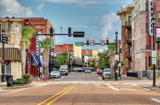 Ryan Street, Lake Charles Louisiana 1 - Art Print