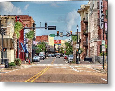 Ryan Street, Lake Charles Louisiana 1 - Metal Print