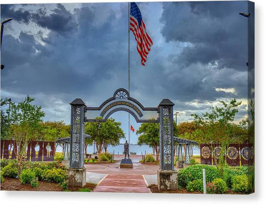 Lake Charles Veteran's Memorial Park - Canvas Print