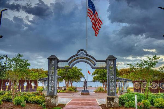 Lake Charles Veteran's Memorial Park - Art Print