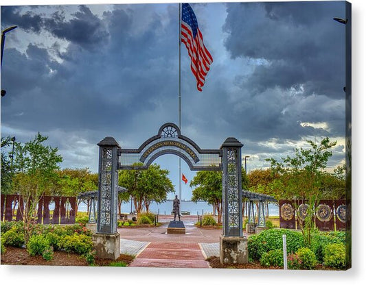 Lake Charles Veteran's Memorial Park - Acrylic Print