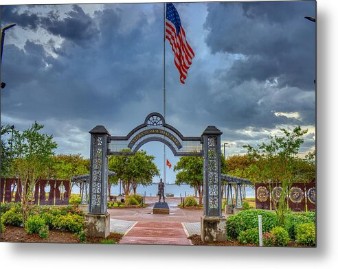 Lake Charles Veteran's Memorial Park - Metal Print