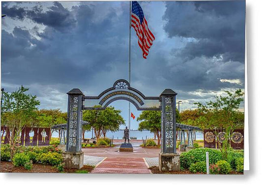 Lake Charles Veteran's Memorial Park - Greeting Card