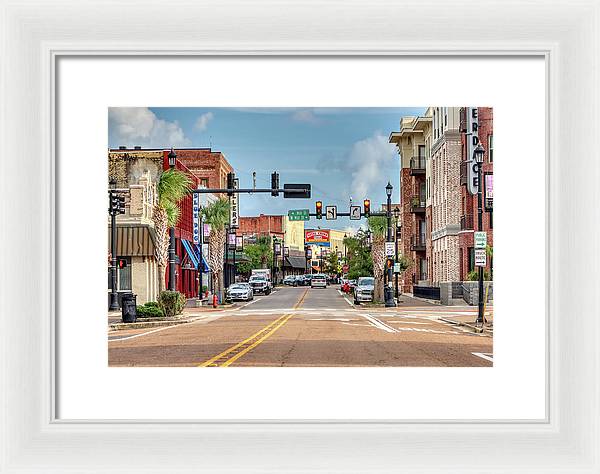 Ryan Street, Lake Charles Louisiana - Framed Print