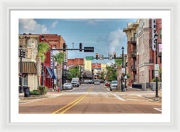Ryan Street, Lake Charles Louisiana - Framed Print