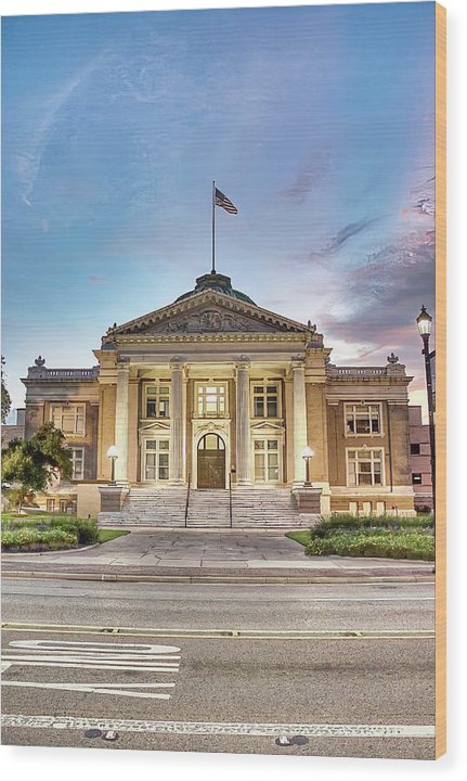 Calcasieu Parish Court House - Wood Print